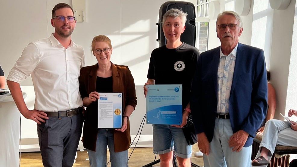 Vorreiter in Gladbeck: SV13 ist erster Verein im Qualitätsbündnis gegen Gewalt im Sport