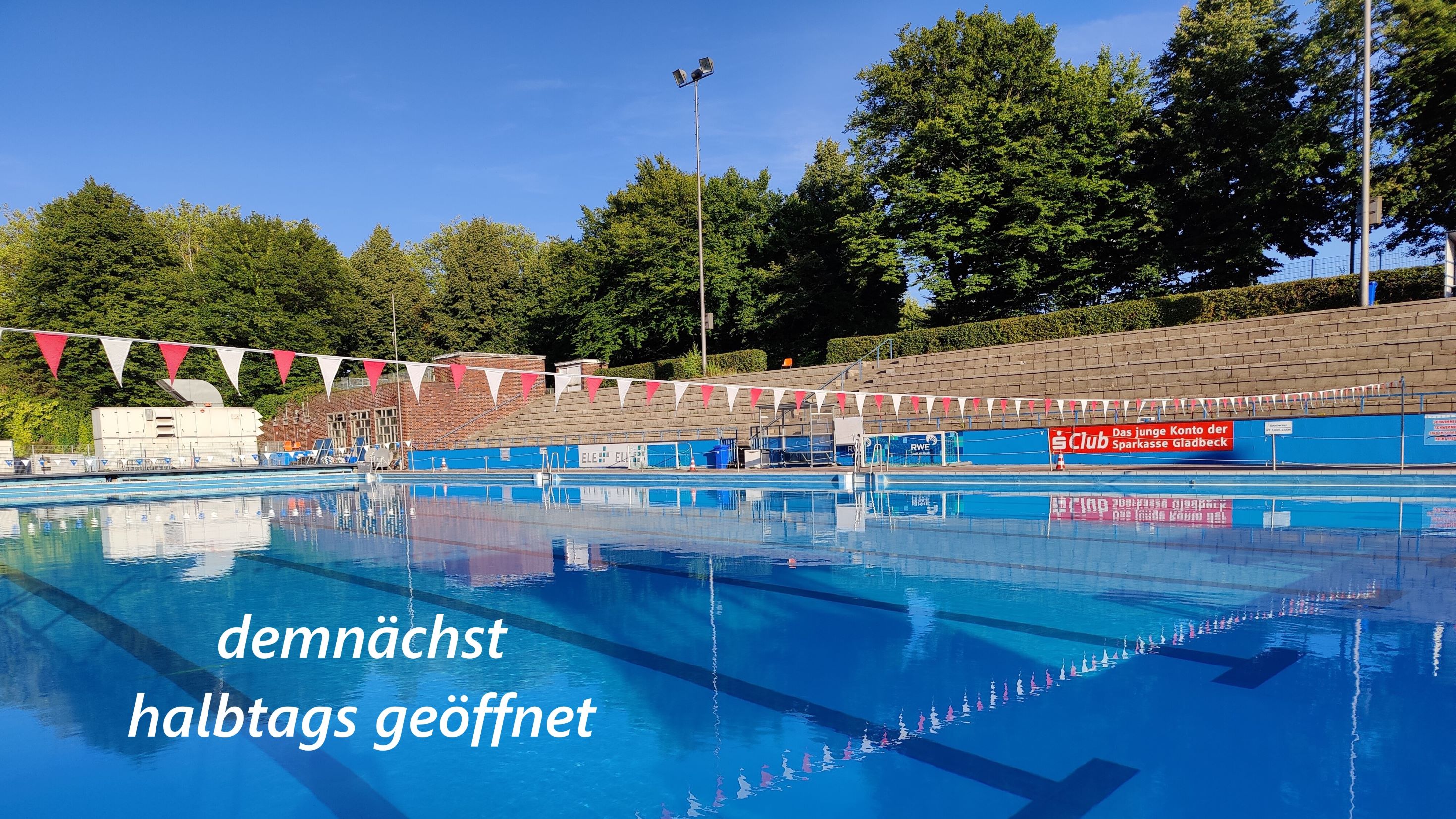 Freibad öffnet halbtägig